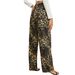Wild Leopard Print Washed Denim Straight Leg Pants For Women - High Waist Vintage Streetwear Jeans_mkmklike.com