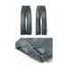 Men's Clothing retro washed jeans high street distressed drape brand slim hip hop versatile wide leg trousers_mkmklike.com