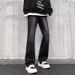 Loose Straight Leg Micro Flared Jeans For Men In Spring Autumn, Stylish High-End Trendy American Street High Pants, And_mkmklike.com