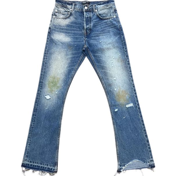 Distressed Blue Burnout Jeans – Raw Edge Destroyed Denim With Acid Wash & Ripped Details (S-3XL, Vintage Streetwear, Unisex Relaxed Fit)_mkmklike.com