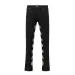 Men's Streetwear Inner Side Floral Embroidery Black Blue LOSTSHDWS Jeans For Men Straight Loose Pockets Denim Pants_mkmklike.com