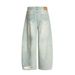 Heavy-duty Washed Oversized Men's Loose Wide-leg Trousers Street Fashion Punk Beggar Ripped Vintage Scythe Pants_mkmklike.com