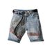 Men's Clothing Patchwork Denim Shorts Men's Slim Fit Denim Shorts With Patchwork & Embroidery - Straight Leg Casual Streetwear Shorts For Summer_mkmklike.com