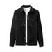 New Workwear Men's And Autumn Styles American Loose Spring Denim Couple Lapel Jacket_mkmklike.com
