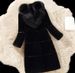 Sheepshear autumn and winter new spliced fur all-in-one mid-length imitation fox fur collar coat and fur jacket_mkmklike.com
