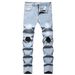 Men's Clothing Autumn New Men's Jeans Slim Fit Trendy Casual Distressed Jeans_mkmklike.com