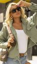 Women's Denim Jacket Spring Summer Workwear OZON Jeans Style Casual Coat for Ladies_mkmklike.com
