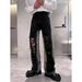 Men's Retro High Street Ripped Jeans Summer Thin Style Trendy Hip Hop Loose Straight Leg Casual Trousers_mkmklike.com