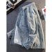 Men's Trendy Loose Fit Denim Jacket Spring Autumn 2025 New Style Stylish Paisley Design With Lapel_mkmklike.com