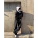 Nordmann Washed Black Jeans 2025 New Men's Autumn Winter Loose Straight High Street Retro Trendy Brand Casual Pants_mkmklike.com