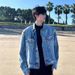 Short Shoulder Padded Denim Jacket For Men, New High Street And Cool Workwear Jacket For Men_mkmklike.com