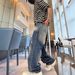 Men's Plus Size Straight Leg Jeans Trendy Brand American Retro Distressed Washed Loose Wide Leg Hip Hop Trousers_mkmklike.com