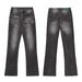 Vintage-Inspired High-Waisted Straight Denim Jeans For Men & Women - Classic Black Wash, Comfortable Fit, Multiple Sizes (S-XXXL)_mkmklike.com