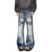 Streetwear Men's Printed Jeans - Trendy High-Fashion Hip-Hop Denim Pants With Bold Lettering For Urban & Casual Style_mkmklike.com