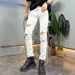 Summer New High Street Ripped Jeans Men's Slim Fit Small Straight Tube Solid Color Beggar Trendy Brand Versatile Hip-Hop_mkmklike.com