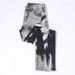Men's Jeans, Black, Non Stretch, Ripped, Straight Leg, Multi Process Design, Slim Fit, Fashionable Jeans._mkmklike.com
