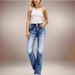 Embroidered Flared Jeans For Women – High-Waisted Stretch Denim With Bohemian Details_mkmklike.com