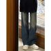 BOY Vintage Jeans For Men Spring Summer American Style Loose Straight Cleanfit Washed Distressed Wide Leg Pants_mkmklike.com