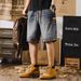 Summer Thin Stretch Men's Slim Fit Jeans Trendy Casual Mid Length Five Point Pants High Street Style For Youth_mkmklike.com