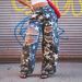 Women's Star Camo Ripped Jeans - Y2K Wide Leg Denim Pants, Mid Rise Loose Fit Vintage Washed For Streetwear & Casual_mkmklike.com