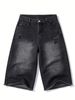 Men's Clothing Retro Washed Distressed Gradient Loose Trendy Frayed Jeans Best Selling Men's Denim Pants For Formal & Casual_mkmklike.com