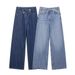 Women's Clothing Retro Slim Drape Straight Leg Floor Length Pants Trendy_mkmklike.com