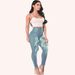Denim Pants Women Retro Solid Sexy Hole Hollow Out Jeans Ripped Pencil Trousers Street Skinny High Waist Lady Pant_mkmklike.com