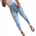Women's High Waist Skinny Jeans - Stretchy Ripped Denim Pants For Women, Slim Fit Distressed Jeans With Comfortable Cotton Blend_mkmklike.com