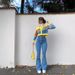 Women's Clothing Retro High Waisted Striped Skinny Jeans For Women In Autumn New Hot Girl Ins Color Corrected Slimming Slightly Spicy Trousers_mkmklike.com