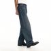 Nordmann Original Korean Version Men's Loose Straight Dark Blue Vintage Washed Jeans Distressed Trendy Brand Versatile Wide-Leg_mkmklike.com