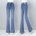 Women's High-waisted Flared Jeans, Slimming For Spring, Autumn, And Winter, Casual Long Pants With A Nice Drape_mkmklike.com