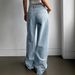 Women's Embroidered Bow Pocket Straight Leg Jeans - Comfortable Loose Fit Casual Denim Pants For Everyday Wear_mkmklike.com