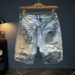 Men’s Printed Denim Shorts – Light Wash, Straight Fit, 5-Inch Inseam, Vintage Style (Sizes 28-38, Cotton-Blend, Casual & Streetwear)_mkmklike.com