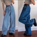 Women's Clothing Wide Leg Pants Classic High Waist Denim Big Flare Trousers_mkmklike.com