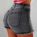Women’s Clothing women's denim shorts tassel ripped high waist jeans hot pants_mkmklike.com