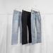 "Men's Slim Fit Slightly Flared Jeans – Light Wash & Pure Black Options | Stretch Comfort | Cleanfit Commuter Style"_mkmklike.com