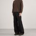 Men's Clothing Retro Split Wide Leg Jeans A-Line Denim Straight Leg Pants American Style Floor Length Vintage Washed Denim Pants For Cleanfit Style_mkmklike.com