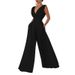 new slim jumpsuit high waist slimming jumpsuit straight wide leg pants for women_mkmklike.com