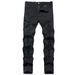Men's Stretch Skinny Jeans Comfortable Slim Fit Denim Pants For Casual Wear Light Blue Wash_mkmklike.com