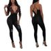 Women's fashion skinny jeans Rose embroidery suspender romper_mkmklike.com