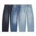 Women's Classic High Waist Relaxed Straight Jeans - Vintage Denim Pants With Button Details, Comfortable & Stylish (Blue, Light Blue, Dark Blue)_mkmklike.com