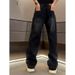 Luxury Men's Fashion Brand New Autumn Casual Jeans With Heavy Craftsmanship, Chain Thread, Wide Leg, Slimming_mkmklike.com