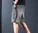 American Heavy Denim Shorts Men's Summer 2025 New Loose Five-point Pants Elastic Waist Tide Brand Medium Pants Tide_mkmklike.com