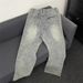 Men's Clothing Retro Washed Thorn Jacquard Jeans Men's American High Street Vibe Straight Loose Wide Leg Flared Casual Pants_mkmklike.com