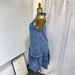 Trendy Patchwork Tie-Up Denim Mini Dress – Stylish A-Line Summer Dress With Straps For Women_mkmklike.com