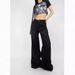 Trendy Girl Closet European And American Style Retro Mid-Low Waist Wide-Leg Loose Non-Stretch Elegant Versatile Denim Floor-Length Pants_mkmklike.com