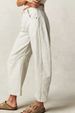 K New Fashion Casual Women's Loose Wide-leg Trousers Hip-length Denim Pants_mkmklike.com