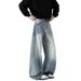 Men's Fleece-Lined Wide Leg Jeans – American Streetwear Style, Loose Fit Winter Denim Pants_mkmklike.com