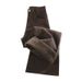 Melard Coffee Color Flared Jeans For Women American Retro Style Autumn Winter Fleece Lined High Waist Slimming Pants_mkmklike.com