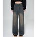 Summer Men Baggy Jean Uniex Vintage American Style Straight Wide Leg Denim Pant Fahion Brand Hot Sale Caual_mkmklike.com